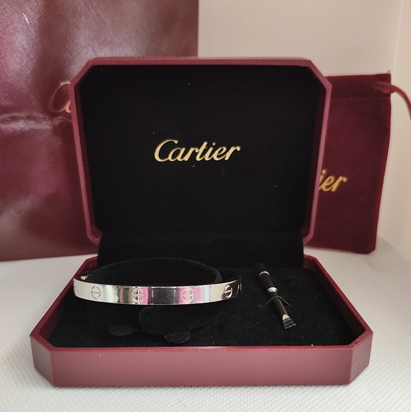 Silver Screw Bangle Bracelet With Screwdriver - Picture 2 of 9